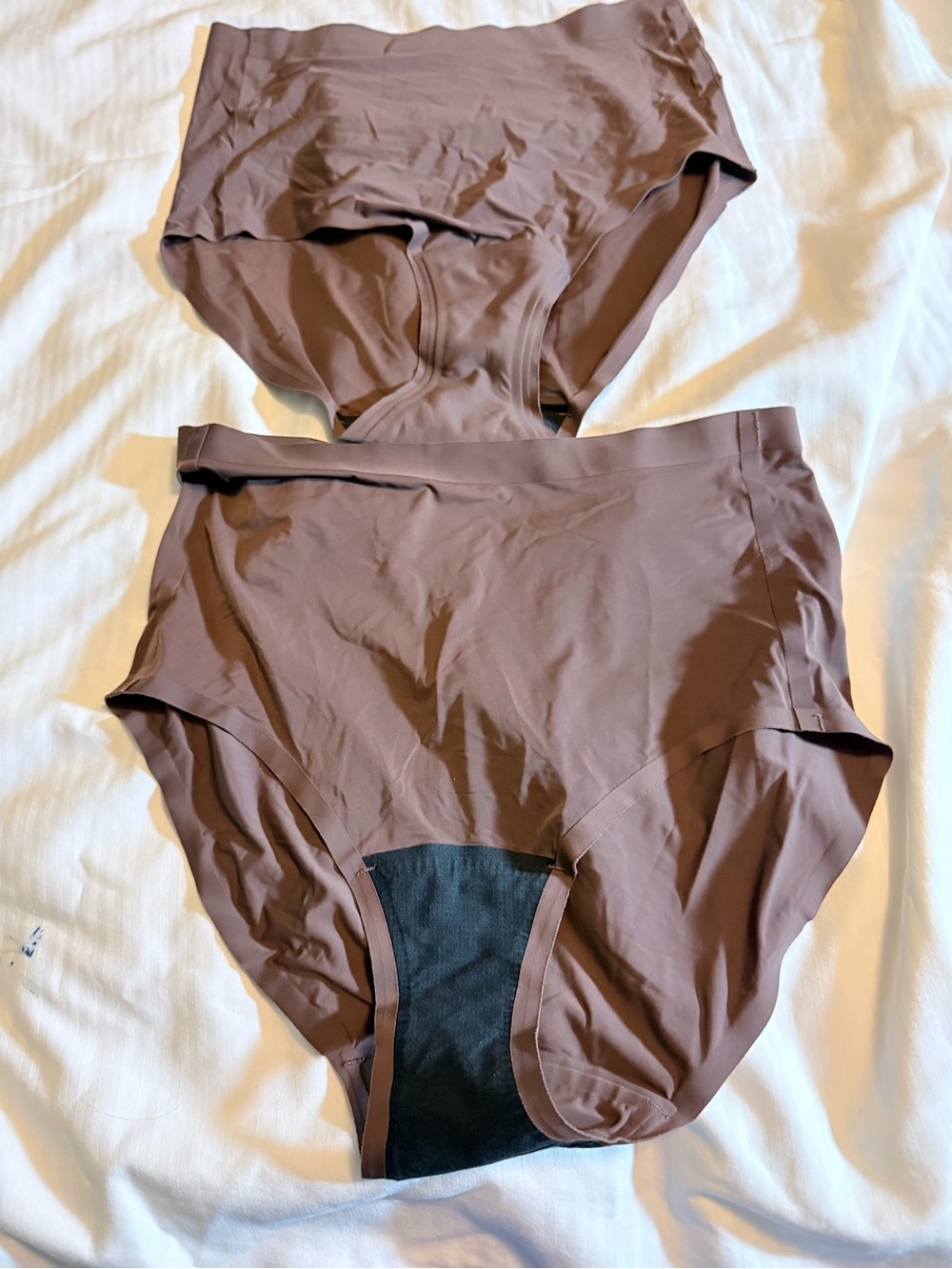 KNIX Brown Seamless High-Waist Briefs